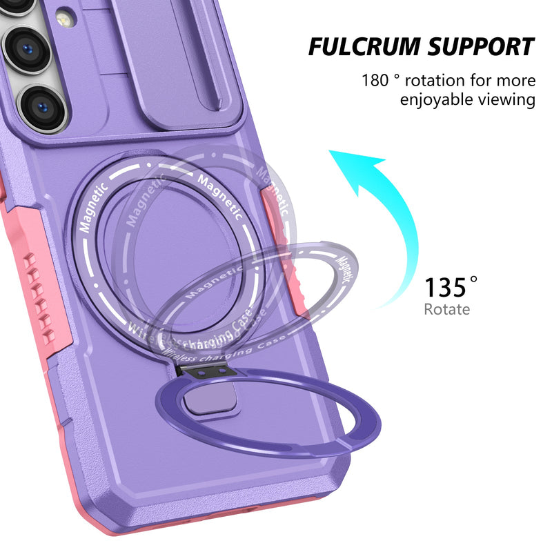 Samsung Galaxy S25 Magsafe Sliding Cover Case (Purple)