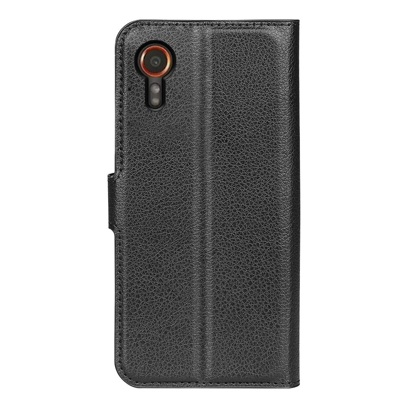 Samsung Galaxy XCover 7 PU Leather Wallet Case [Black]