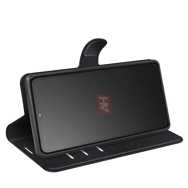 Samsung Galaxy XCover 7 PU Leather Wallet Case [Black]