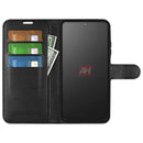 Samsung Galaxy XCover 7 PU Leather Wallet Case [Black]