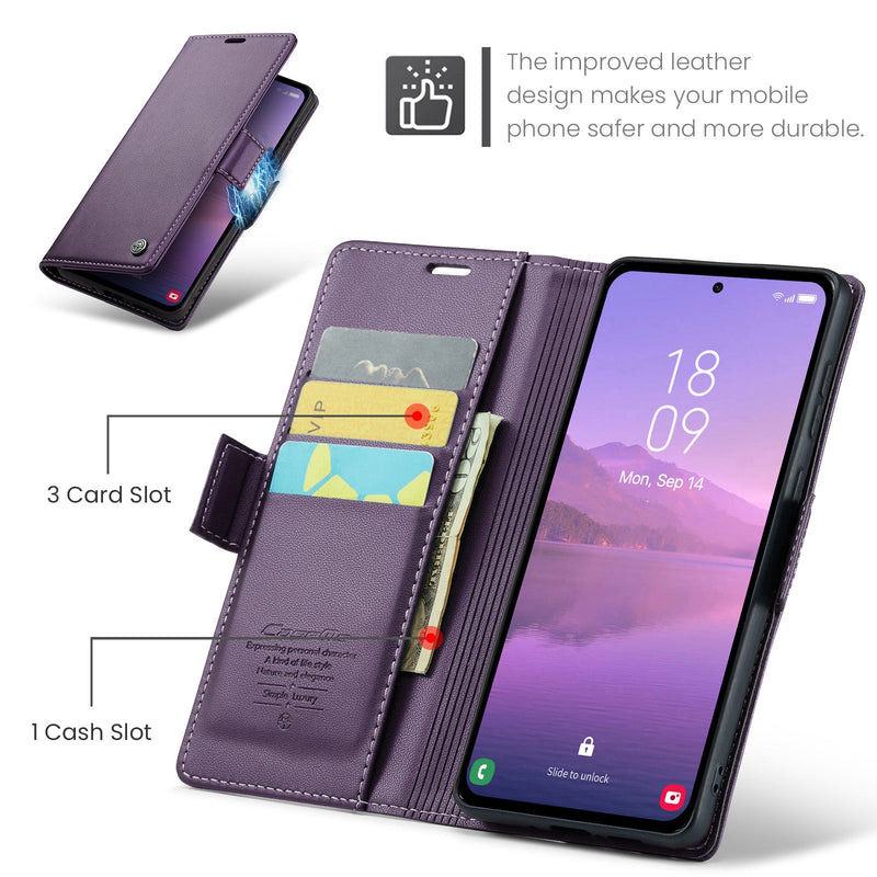 Samsung Galaxy A35 Retro PU Leather Wallet Case