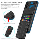 Samsung A06 Heavy Duty Kickstand Card Holder Case Shockproof Navy