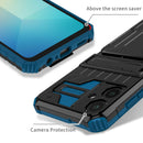 Samsung A06 Heavy Duty Kickstand Card Holder Case Shockproof Navy