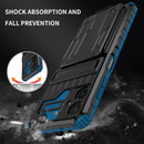 Samsung A06 Heavy Duty Kickstand Card Holder Case Shockproof Navy