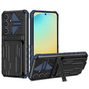 Samsung S24FE Heavy Duty Kickstand Card Holder Case Shockproof Navy
