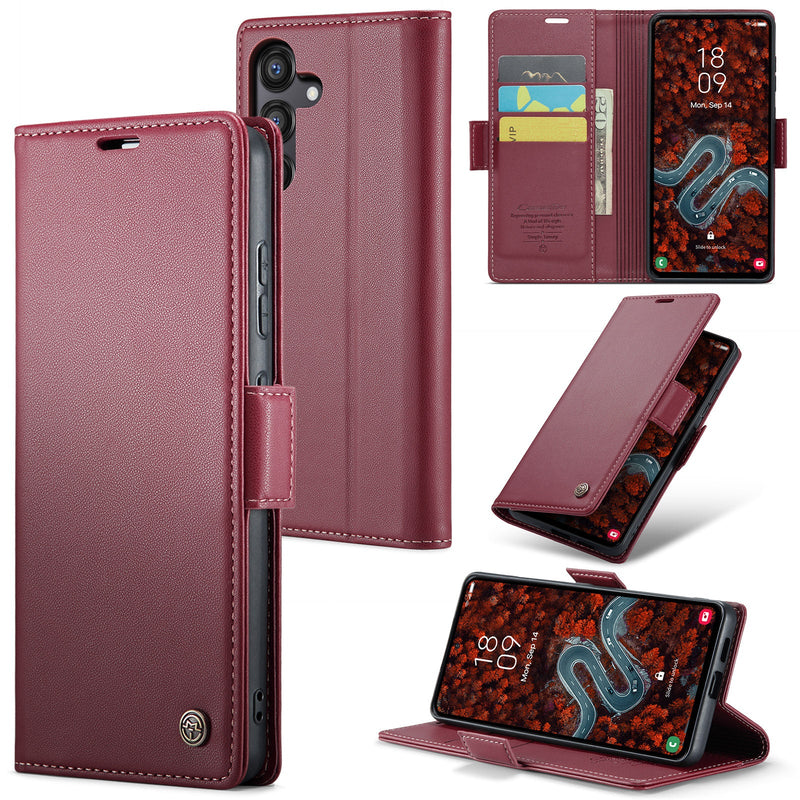 Samsung Galaxy S24 FE Retro PU Leather Wallet Case