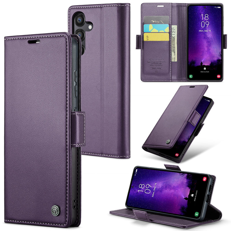Samsung Galaxy S24 FE Retro PU Leather Wallet Case