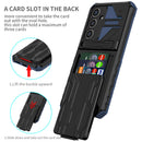 Samsung A16 5G Heavy Duty Kickstand Card Holder Case Shockproof Navy