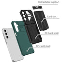 Samsung A16 5G Heavy Duty Kickstand Card Holder Case Shockproof Teal
