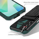Samsung A16 5G Heavy Duty Kickstand Card Holder Case Shockproof Teal