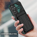 Samsung A16 5G Heavy Duty Kickstand Card Holder Case Shockproof Teal
