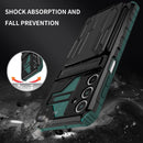 Samsung A16 5G Heavy Duty Kickstand Card Holder Case Shockproof Teal