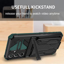 Samsung A16 5G Heavy Duty Kickstand Card Holder Case Shockproof Teal