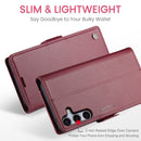 Samsung Galaxy S25 Retro PU Leather Wallet Case