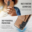 Samsung Galaxy S25 Case DG.Ming MagSafe Wallet Case (Brown)