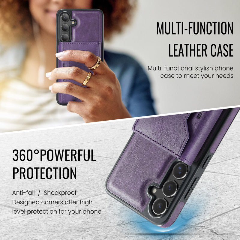 Samsung Galaxy S25 Case DG.Ming MagSafe Wallet Case (Purple)