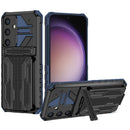 Samsung S25Plus Heavy Duty Kickstand Card Holder Case Shockproof Navy