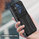 Samsung S25Plus Heavy Duty Kickstand Card Holder Case Shockproof Navy