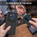 Samsung S25Plus Heavy Duty Kickstand Card Holder Case Shockproof Navy