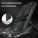 Samsung S25Plus Heavy Duty Kickstand Card Holder Case Shockproof Teal