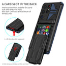 Samsung S25Ultra Heavy Duty Kickstand Card Holder Case Shockproof Navy