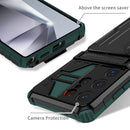 Samsung S25Ultra Heavy Duty Kickstand Card Holder Case Shockproof Teal