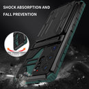 Samsung S25Ultra Heavy Duty Kickstand Card Holder Case Shockproof Teal