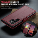 Samsung Galaxy S25 Ultra Retro PU Leather Wallet Case
