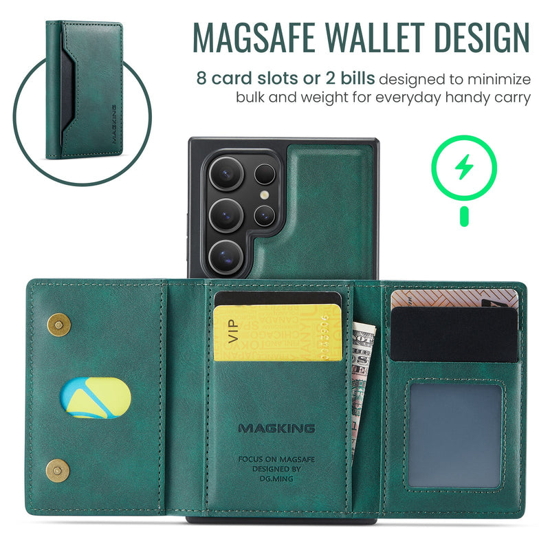 Samsung Galaxy S25 Ultra DG.Ming MagSafe Wallet Case (Green)