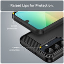 Samsung A26 5G Carbon Fibre TPU Case Slim Shockproof Cover Black
