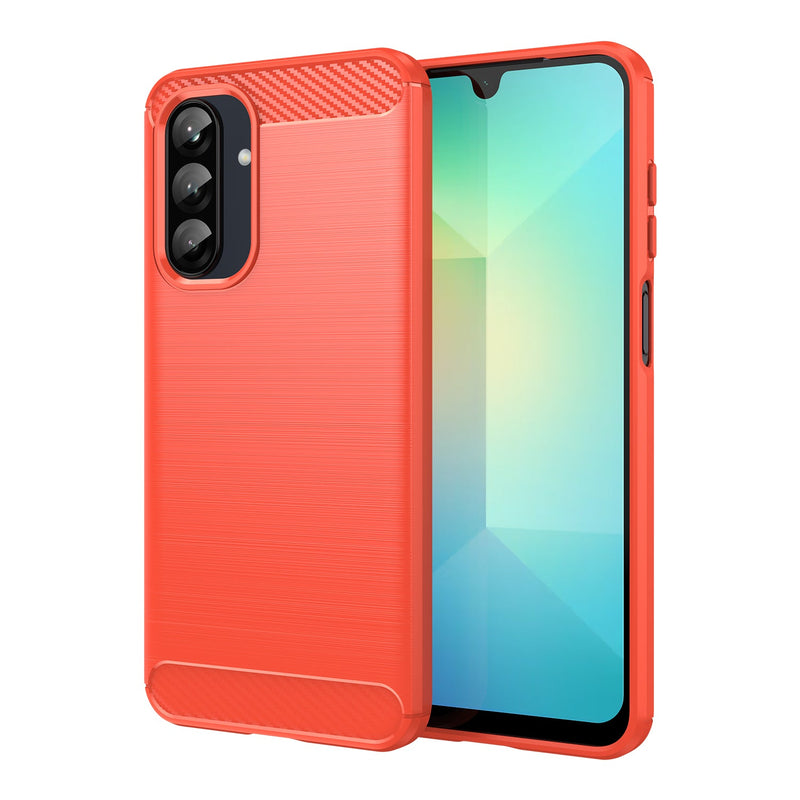 Samsung Galaxy A26 5G Carbon Fibre Brushed Case [Red]