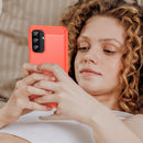Samsung Galaxy A26 5G Carbon Fibre Brushed Case [Red]