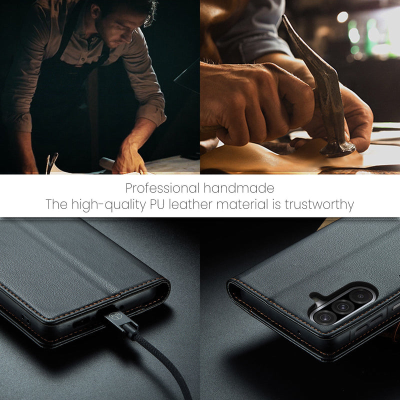 Samsung Galaxy A26 5G CaseMe Retro Wallet Case [Black]