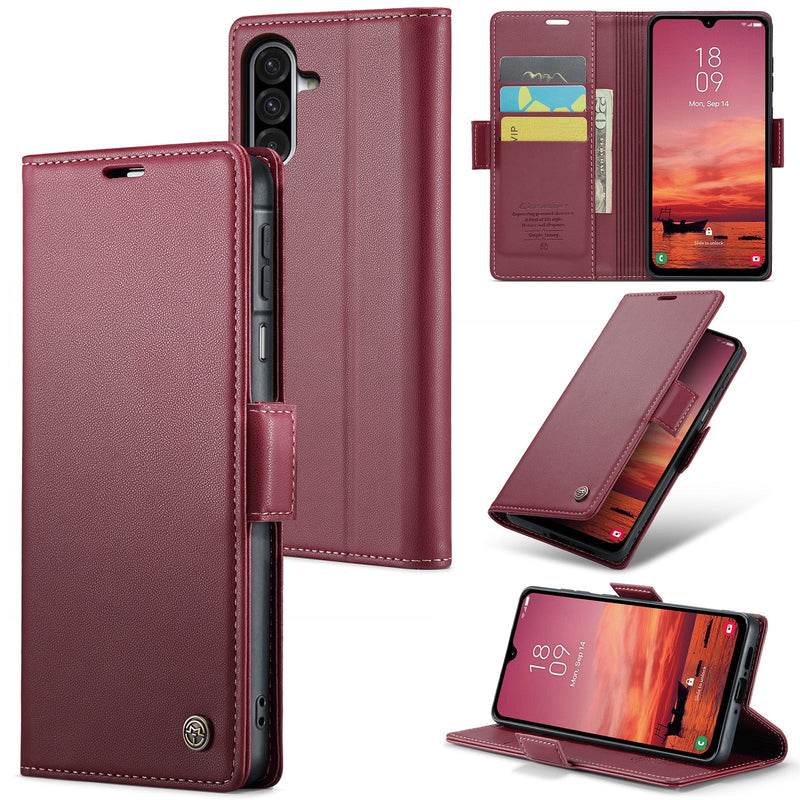 Samsung Galaxy A26 5G CaseMe Retro Wallet Case [Maroon]