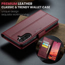 Samsung Galaxy A26 5G CaseMe Retro Wallet Case [Maroon]