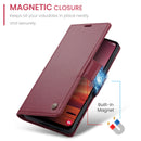 Samsung Galaxy A26 5G CaseMe Retro Wallet Case [Maroon]