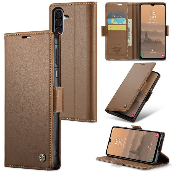 Samsung Galaxy A26 5G CaseMe Retro Wallet Case [Brown]