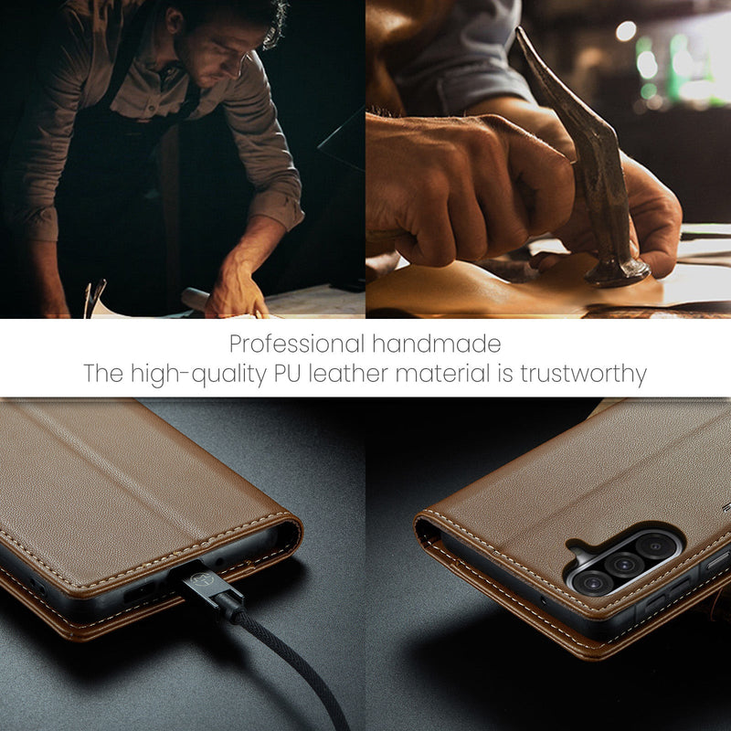 Samsung Galaxy A26 5G CaseMe Retro Wallet Case [Brown]