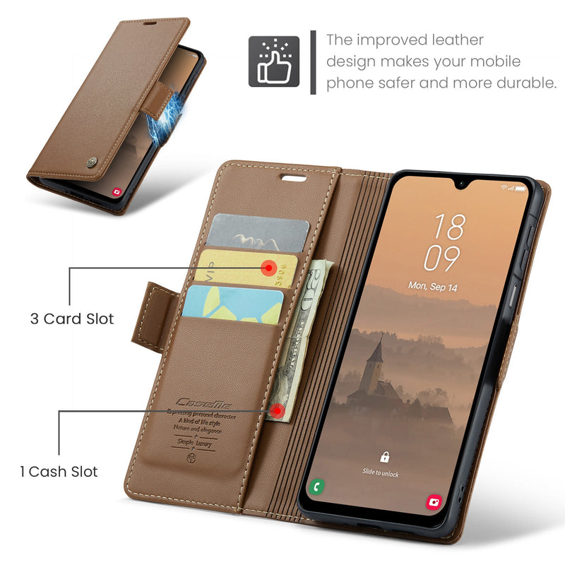 Samsung Galaxy A26 5G CaseMe Retro Wallet Case [Brown]