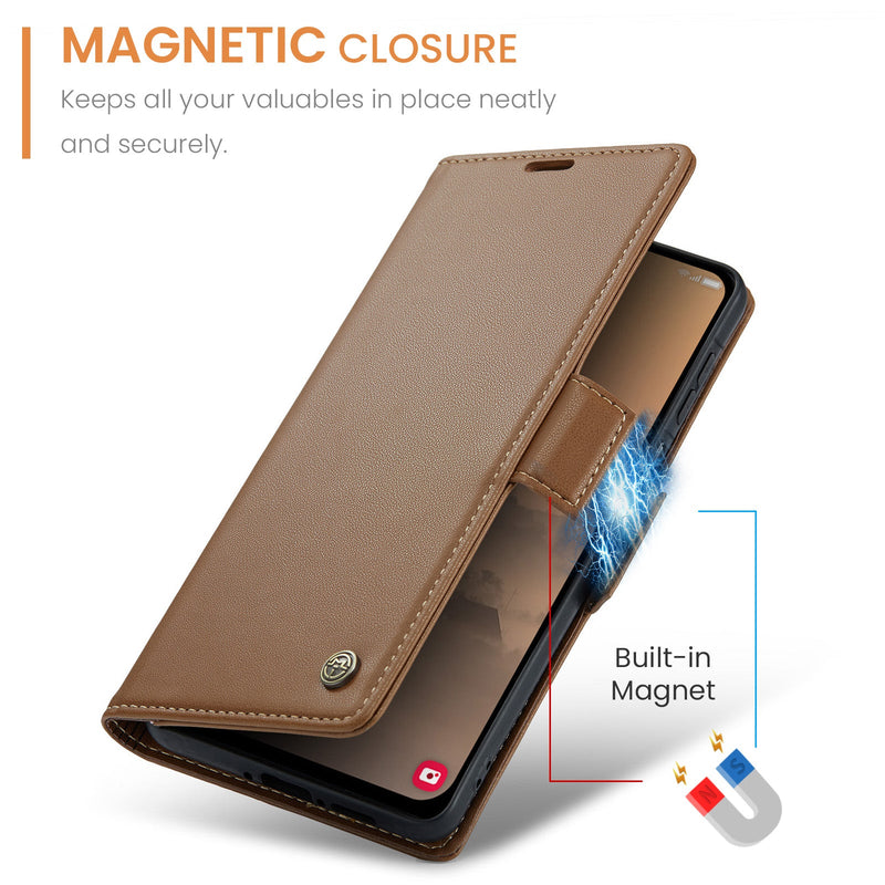 Samsung Galaxy A26 5G CaseMe Retro Wallet Case [Brown]
