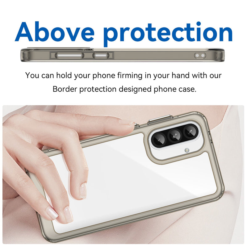 Samsung Galaxy A36 5G Soft TPU Bumper Case [Clear Grey]