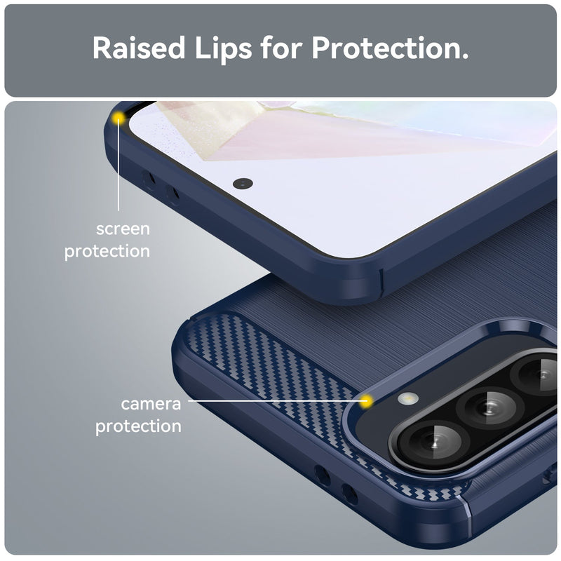 Samsung Galaxy A56 5G Carbon Fibre Brushed Case [Navy]
