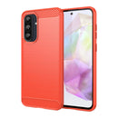 Samsung A36 5G Carbon Fibre TPU Case Slim Shockproof Cover Red