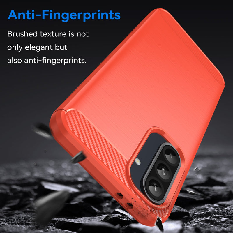 Samsung Galaxy A56 5G Carbon Fibre Brushed Case [Red]