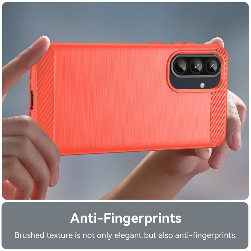 Samsung Galaxy A56 5G Carbon Fibre Brushed Case [Red]