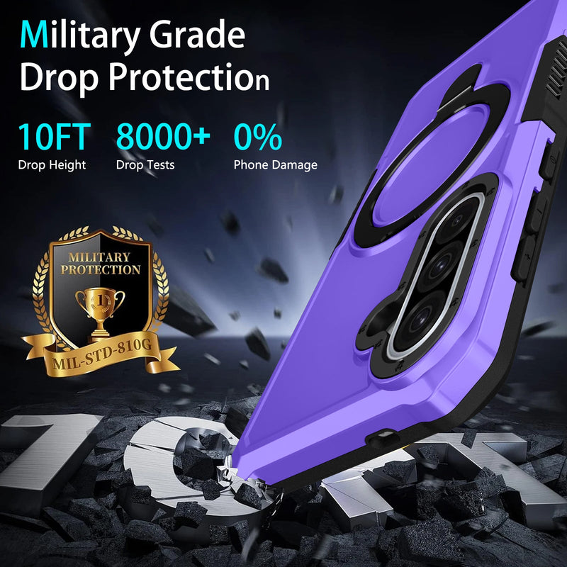 Samsung Galaxy A56 5G Case Ring Kickstand [Purple]