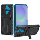 Samsung A36 5G Heavy Duty Kickstand Card Holder Case Shockproof Navy