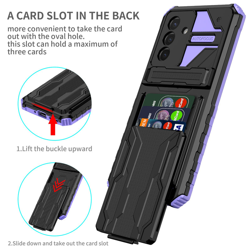 Samsung Galaxy A56 5G Kickstand Card Case [Purple]