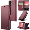 Samsung Galaxy A36 5G CaseMe Retro Wallet Case [Maroon]