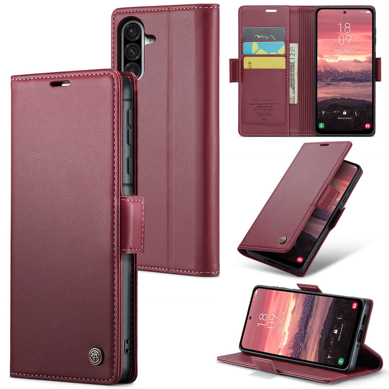 Samsung Galaxy A36 5G CaseMe Retro Wallet Case [Maroon]